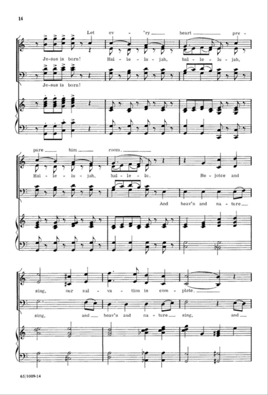 Rejoice, Believers (Digital Download) 4-Part scores gallery preview page 14