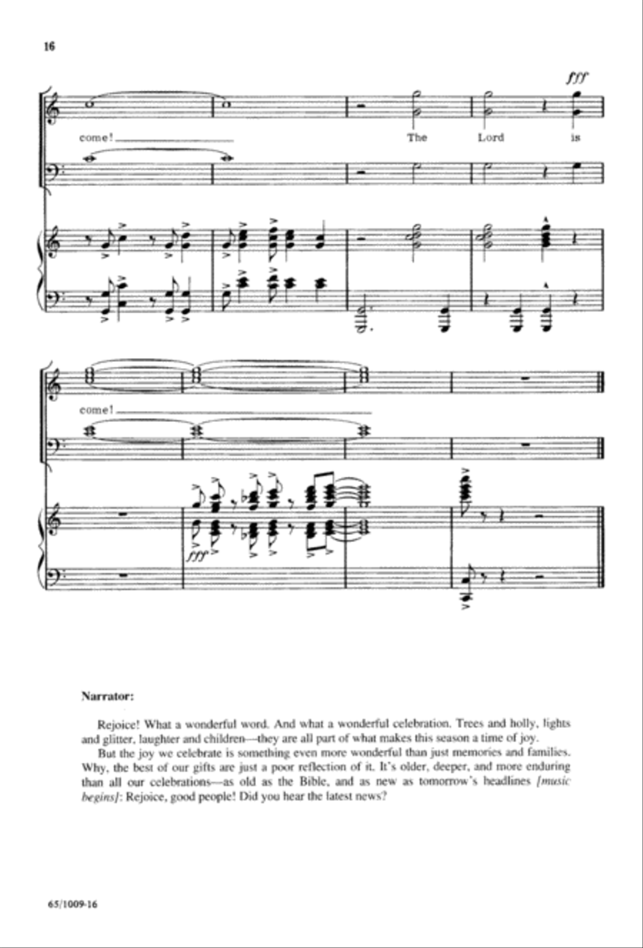 Rejoice, Believers (Digital Download) 4-Part scores gallery preview page 16