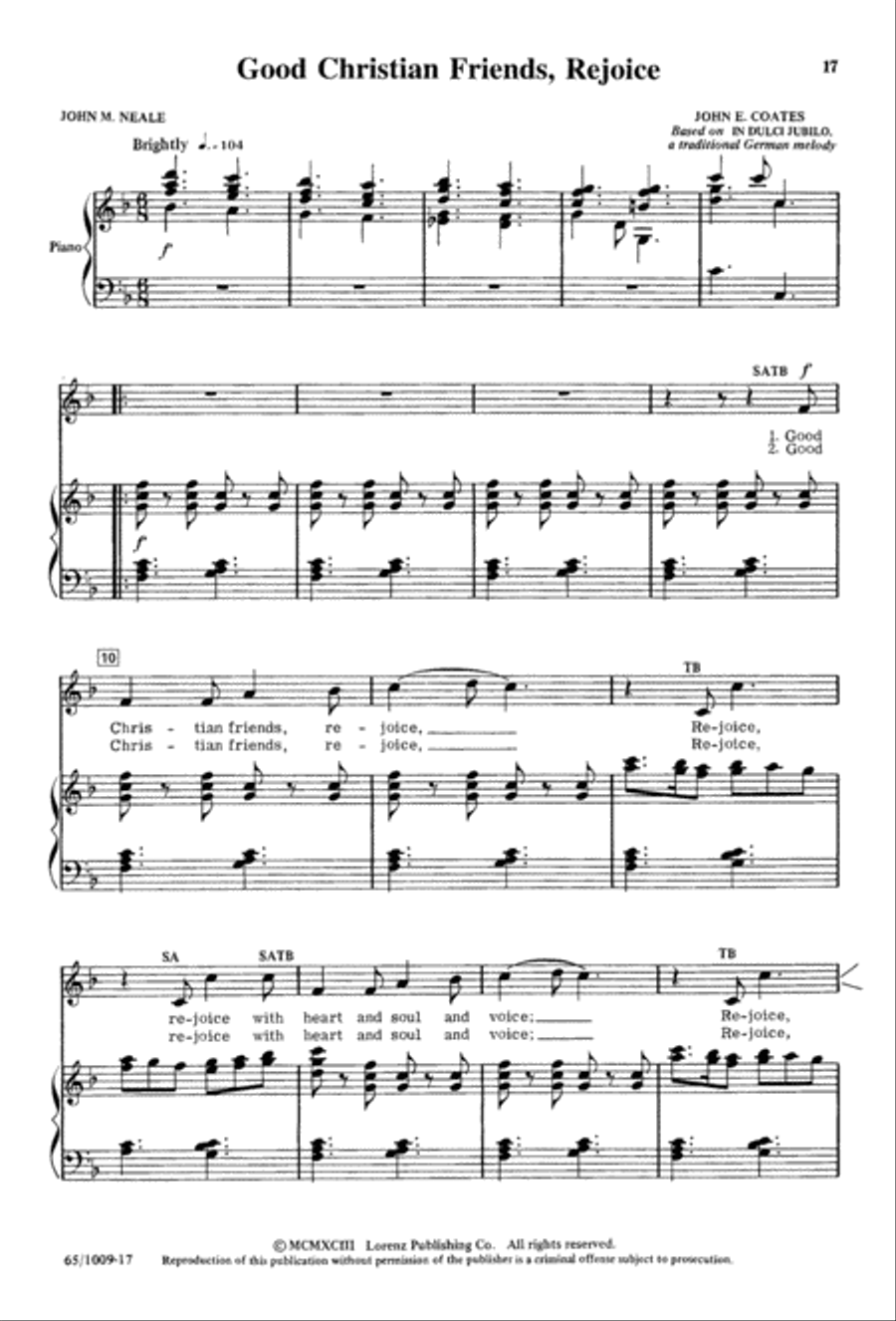 Rejoice, Believers (Digital Download) 4-Part scores gallery preview page 17
