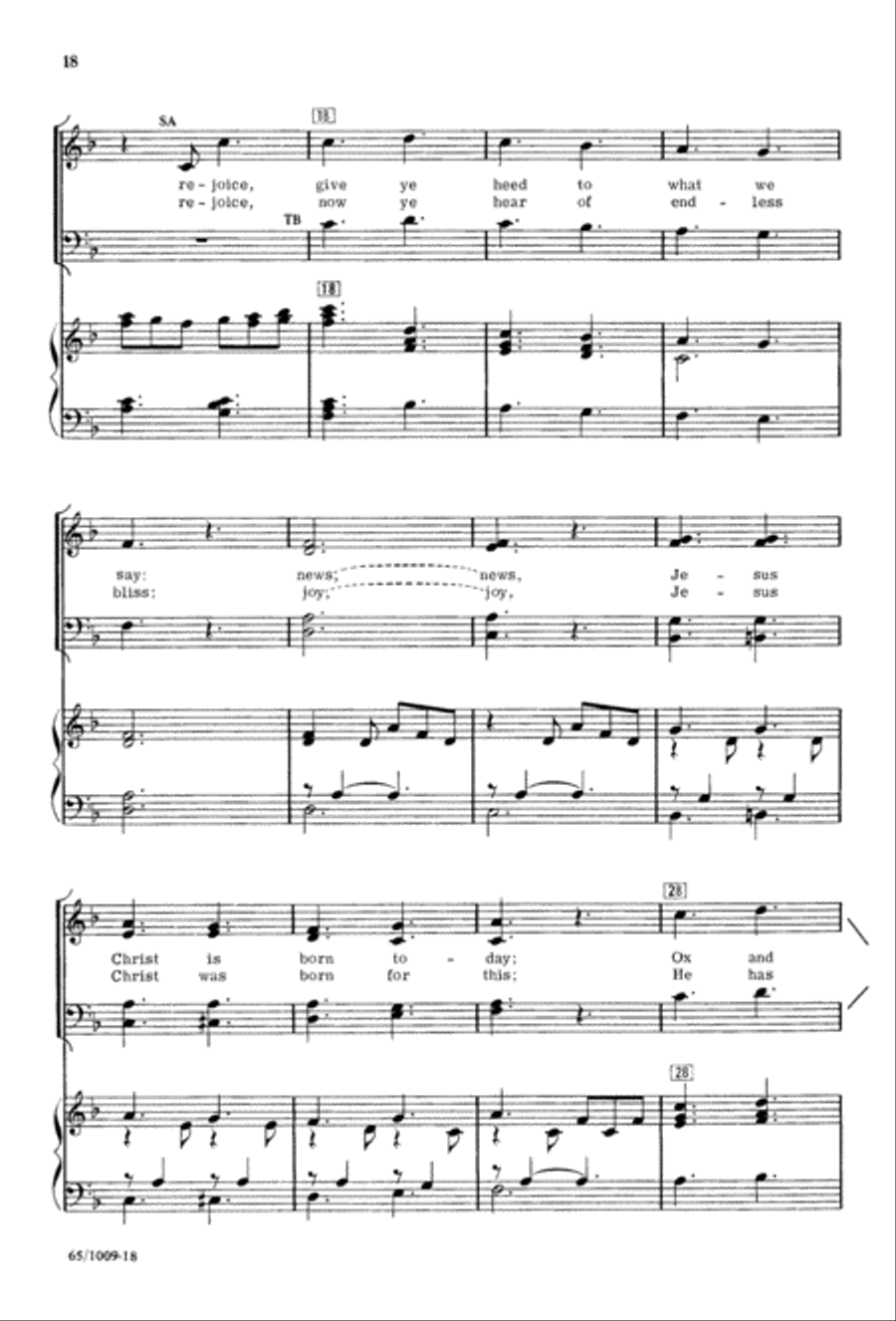 Rejoice, Believers (Digital Download) 4-Part scores gallery preview page 18