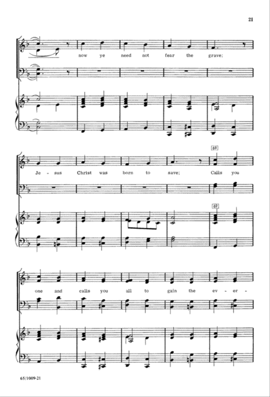 Rejoice, Believers (Digital Download) 4-Part scores gallery preview page 21