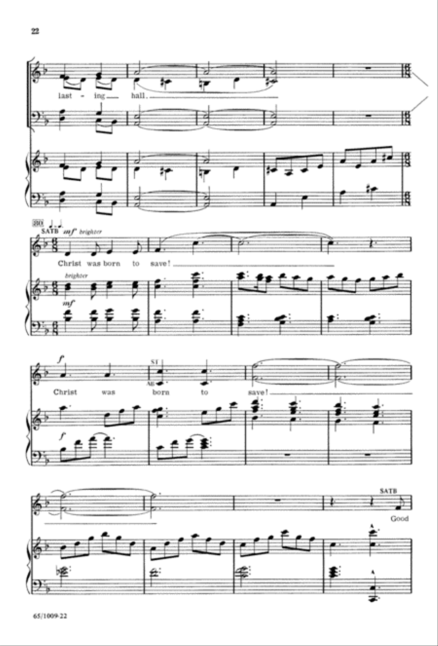 Rejoice, Believers (Digital Download) 4-Part scores gallery preview page 22