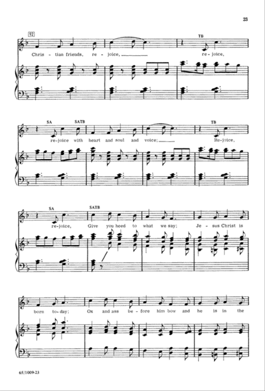 Rejoice, Believers (Digital Download) 4-Part scores gallery preview page 23