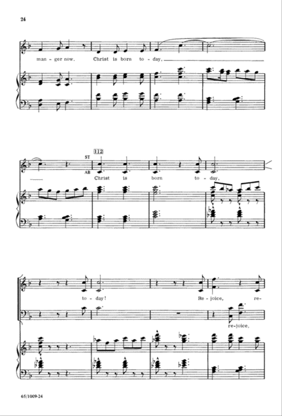 Rejoice, Believers (Digital Download) 4-Part scores gallery preview page 24