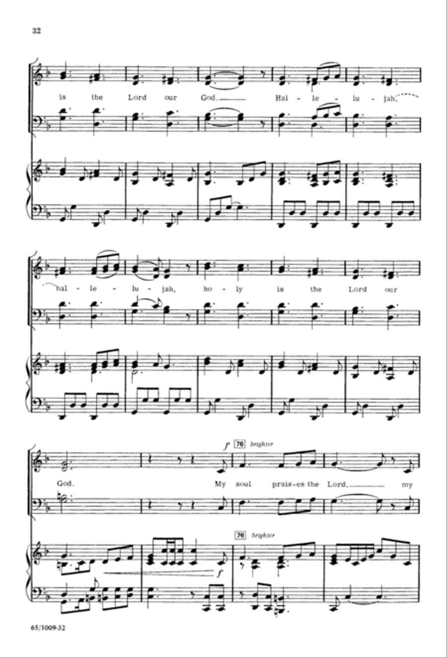 Rejoice, Believers (Digital Download) 4-Part scores gallery preview page 32