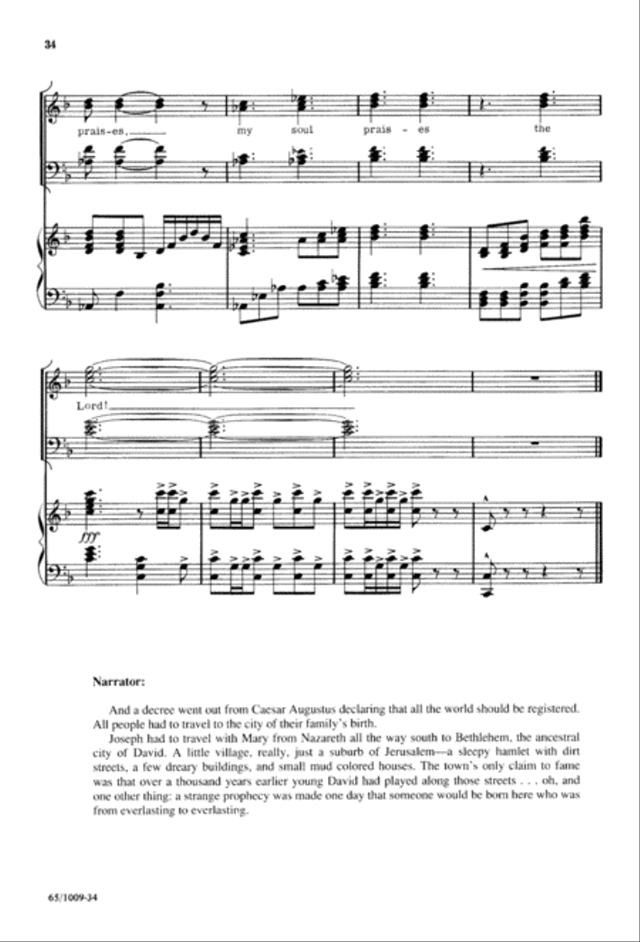Rejoice, Believers (Digital Download) 4-Part scores gallery preview page 34
