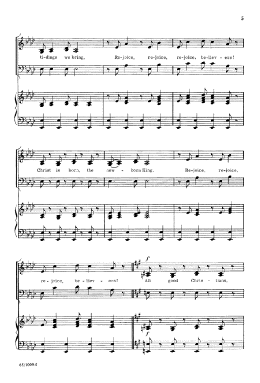 Rejoice, Believers (Digital Download) 4-Part scores gallery preview page 5