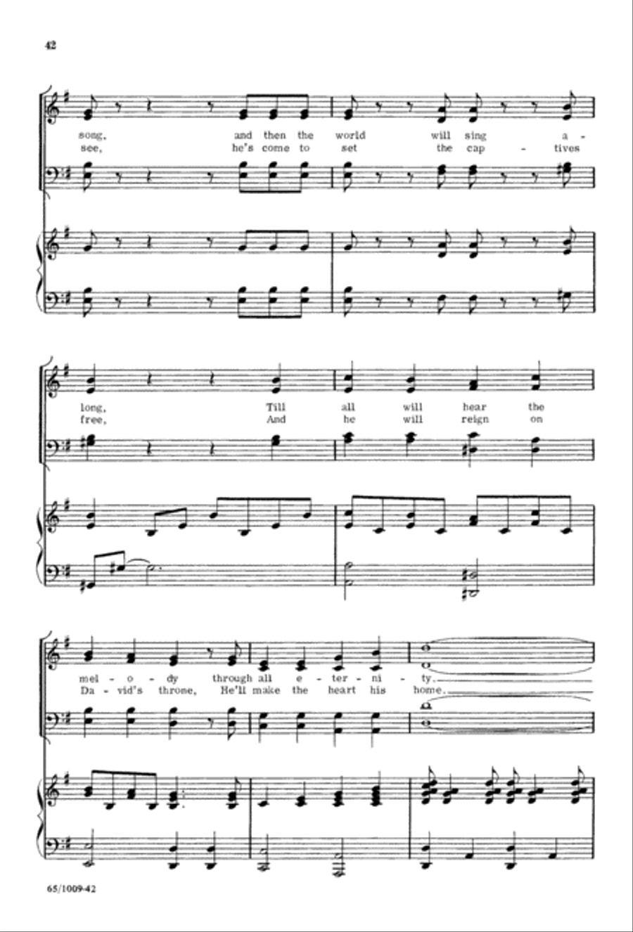 Rejoice, Believers (Digital Download) 4-Part scores gallery preview page 42