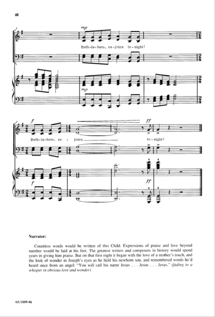 Rejoice, Believers (Digital Download) 4-Part scores gallery preview page 46