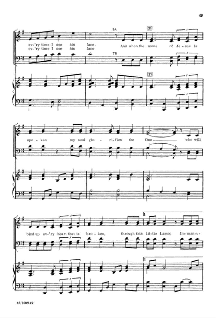 Rejoice, Believers (Digital Download) 4-Part scores gallery preview page 49