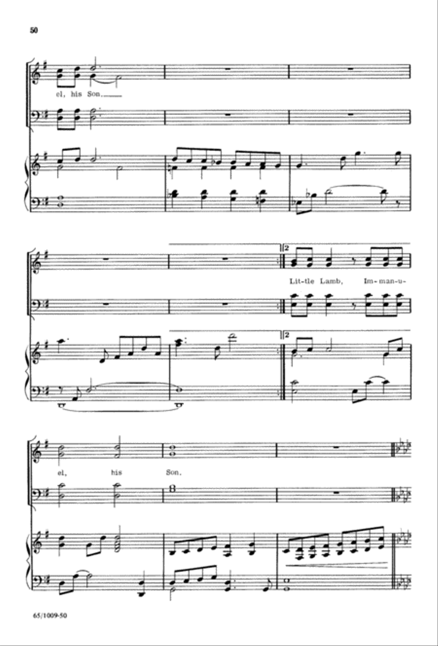 Rejoice, Believers (Digital Download) 4-Part scores gallery preview page 50