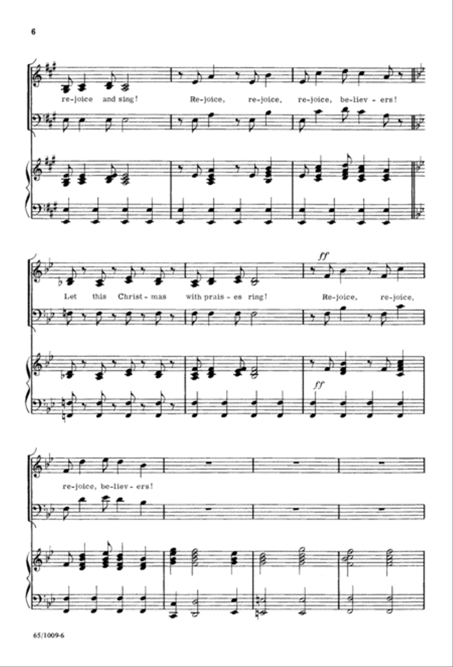 Rejoice, Believers (Digital Download) 4-Part scores gallery preview page 6