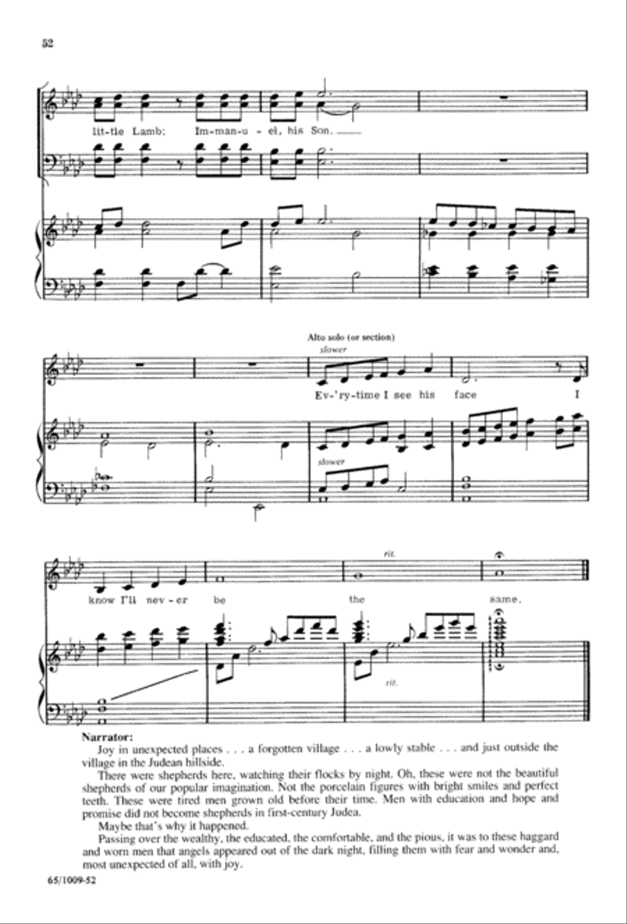 Rejoice, Believers (Digital Download) 4-Part scores gallery preview page 52