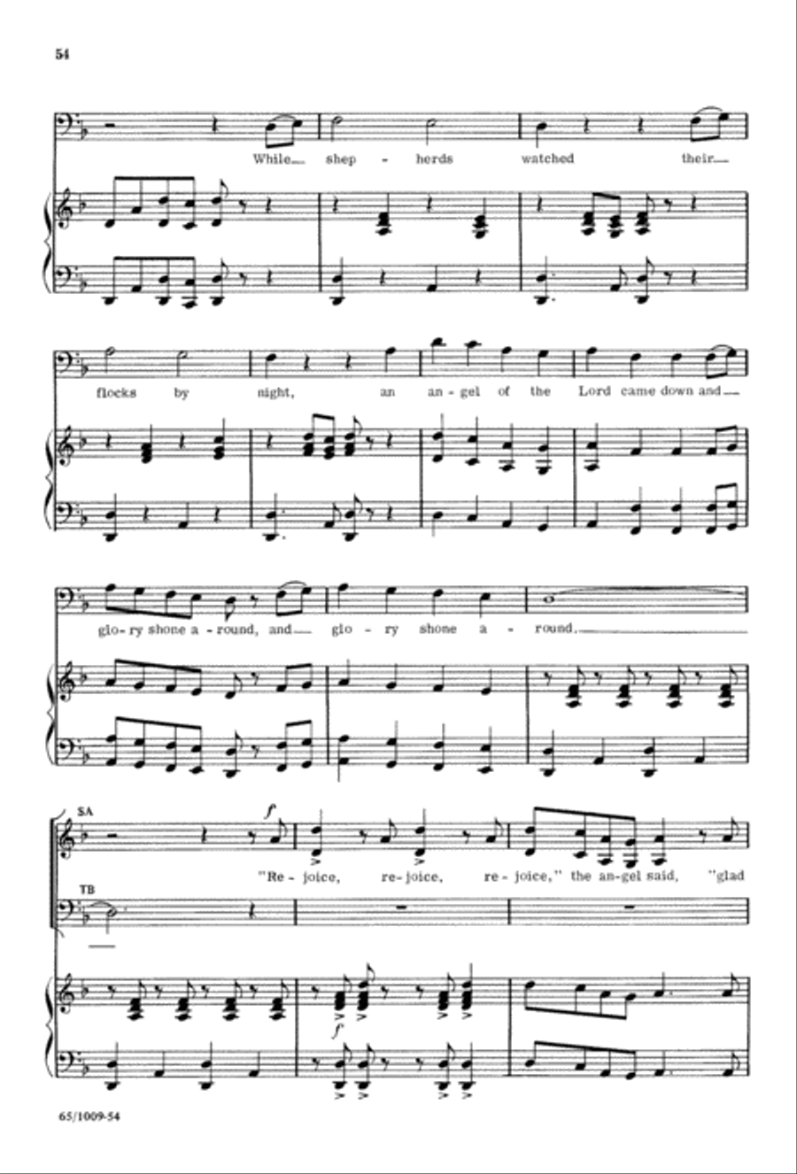 Rejoice, Believers (Digital Download) 4-Part scores gallery preview page 54