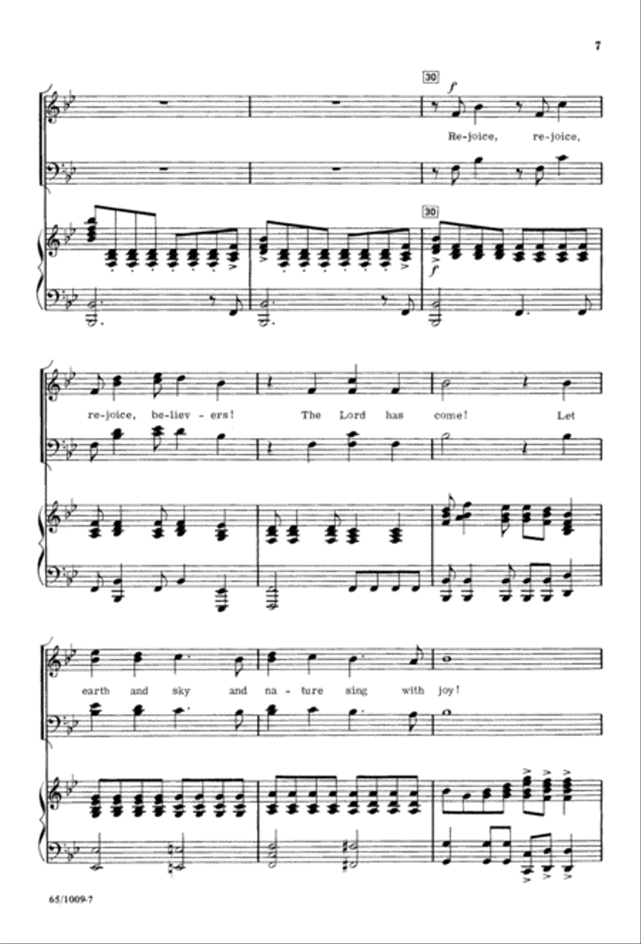 Rejoice, Believers (Digital Download) 4-Part scores gallery preview page 7