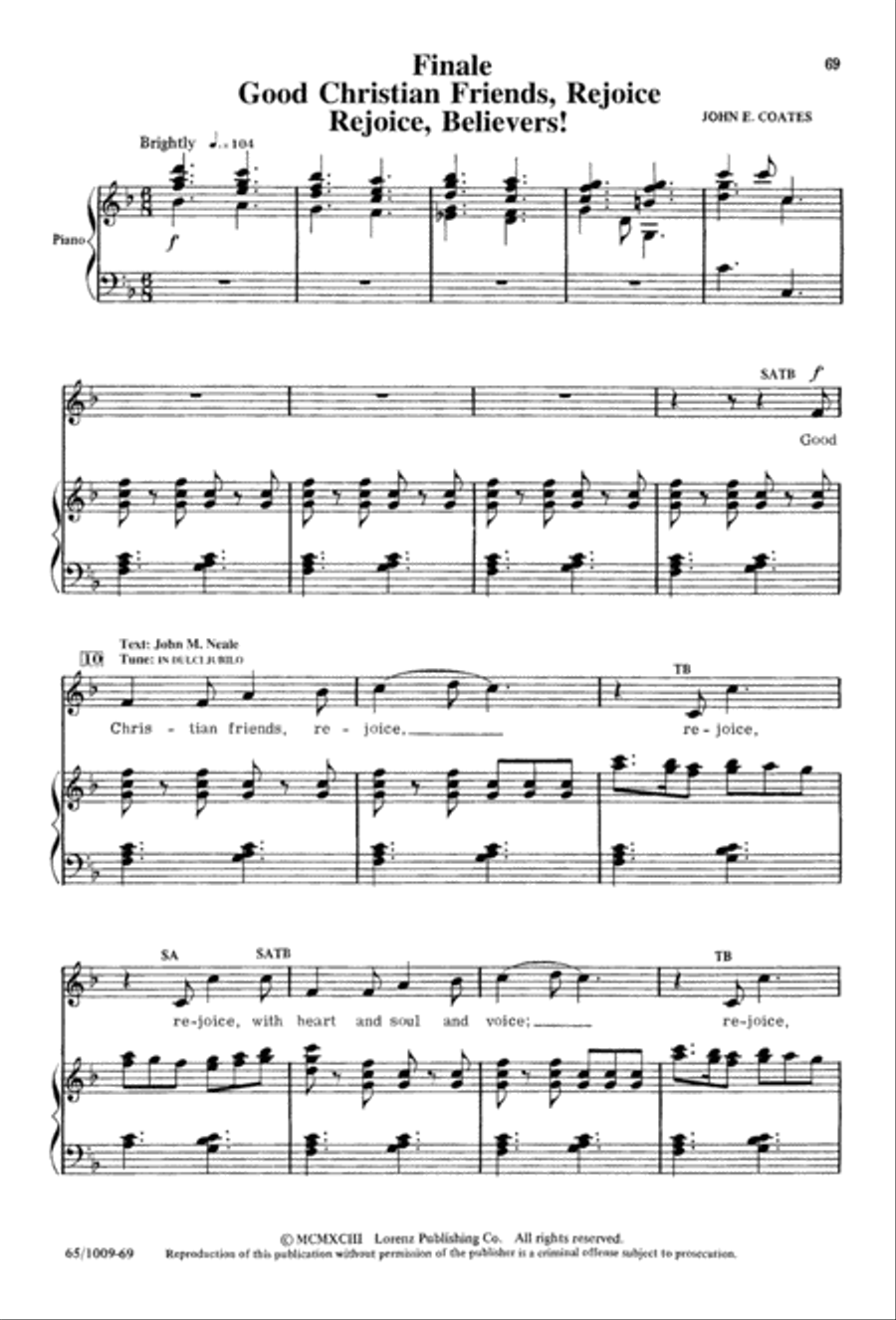 Rejoice, Believers (Digital Download) 4-Part scores gallery preview page 69