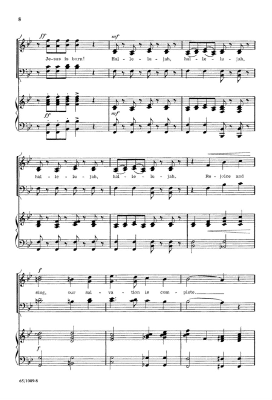 Rejoice, Believers (Digital Download) 4-Part scores gallery preview page 8