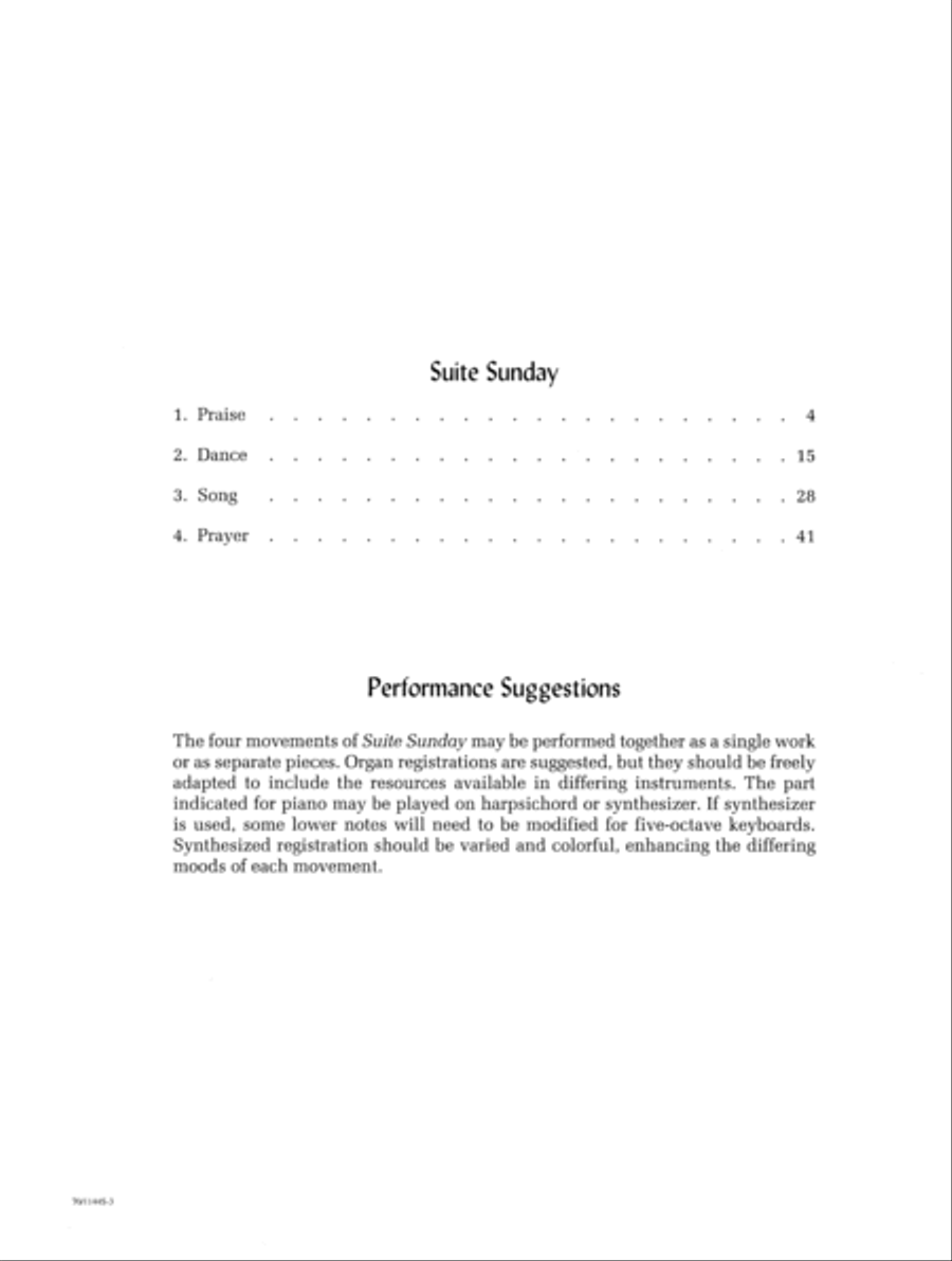 Suite Sunday (Digital Download) Electronic Keyboard scores gallery preview page 5