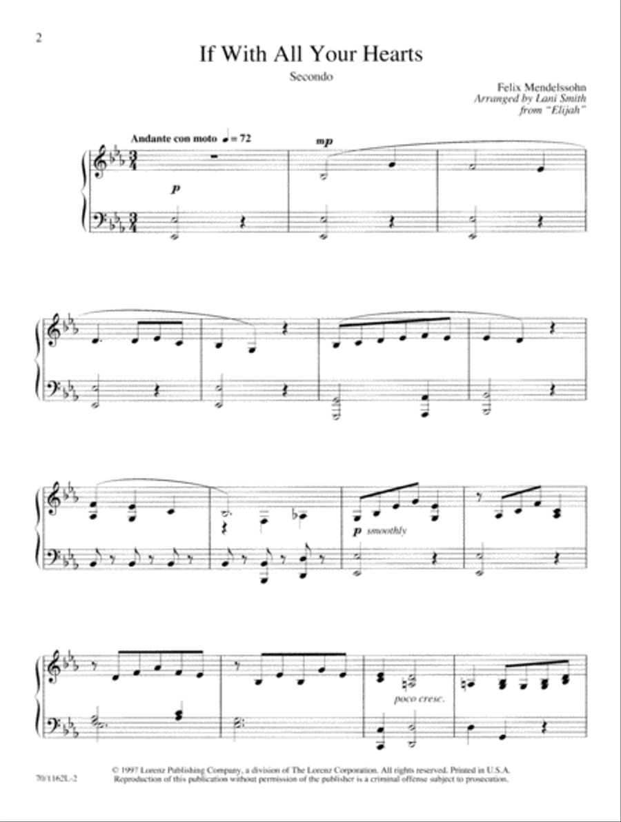 Sacred Duets for Piano, Four Hands (Digital Download) Piano Duet scores gallery preview page 2