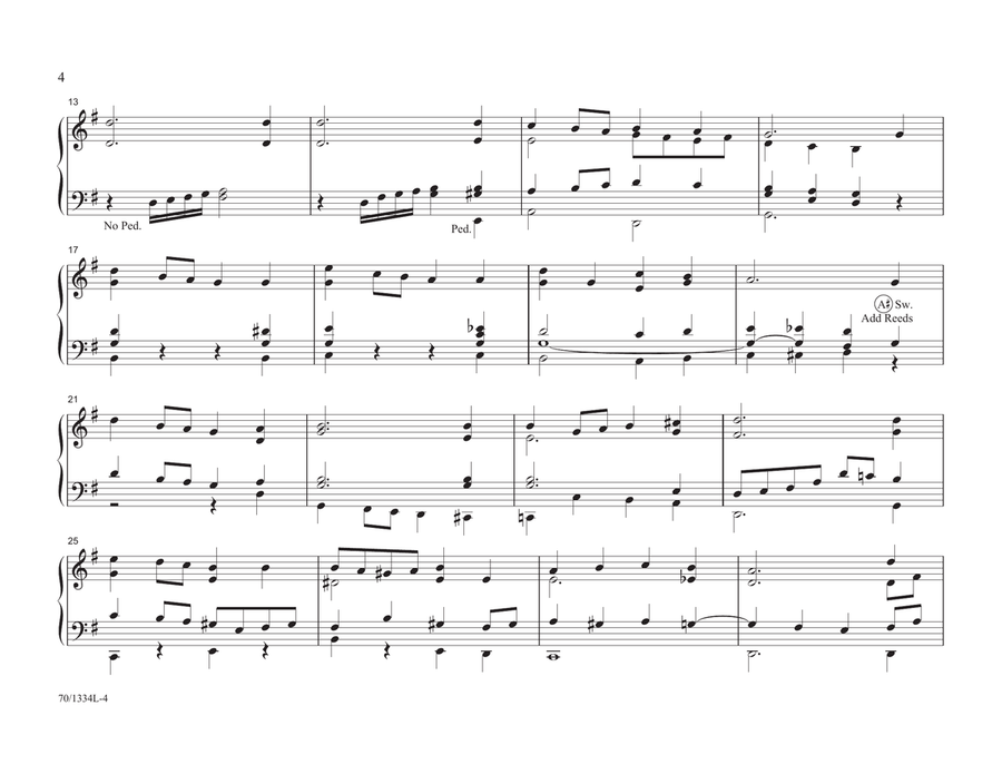 Suddenly Sunday (Digital Download) Organ scores gallery preview page 4