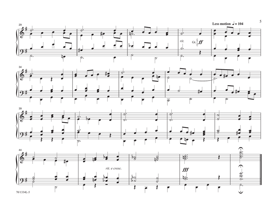 Suddenly Sunday (Digital Download) Organ scores gallery preview page 5