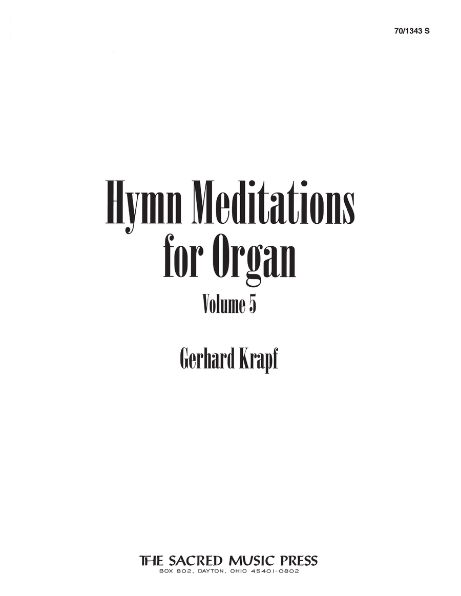 Hymn Meditations for Organ, Vol. 5 (Digital Download) Organ scores gallery preview page 3