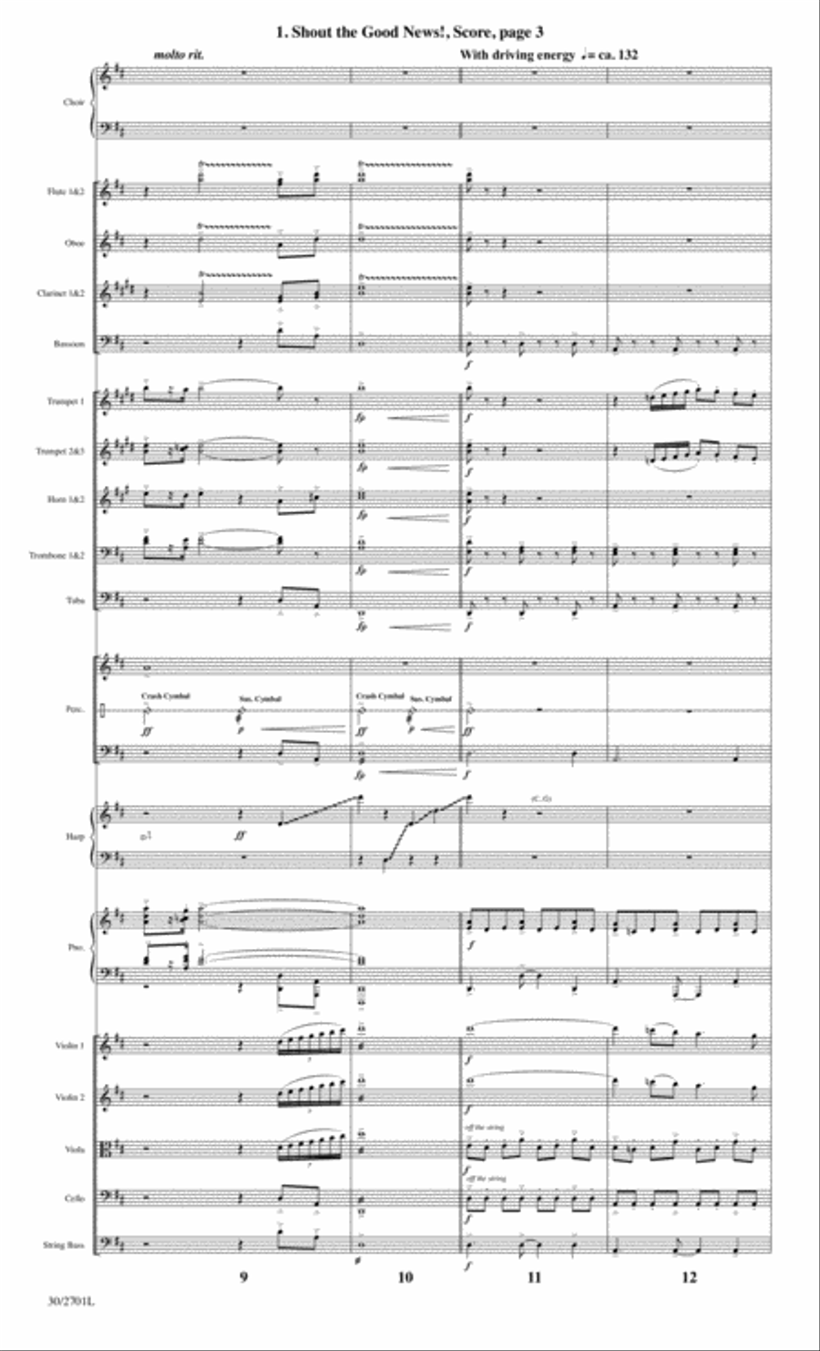 Shout the Good News! - Orchestral Score and Parts Choir scores gallery preview page 5