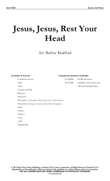 Jesus, Jesus, Rest Your Head - Chamber Orch Score and Parts