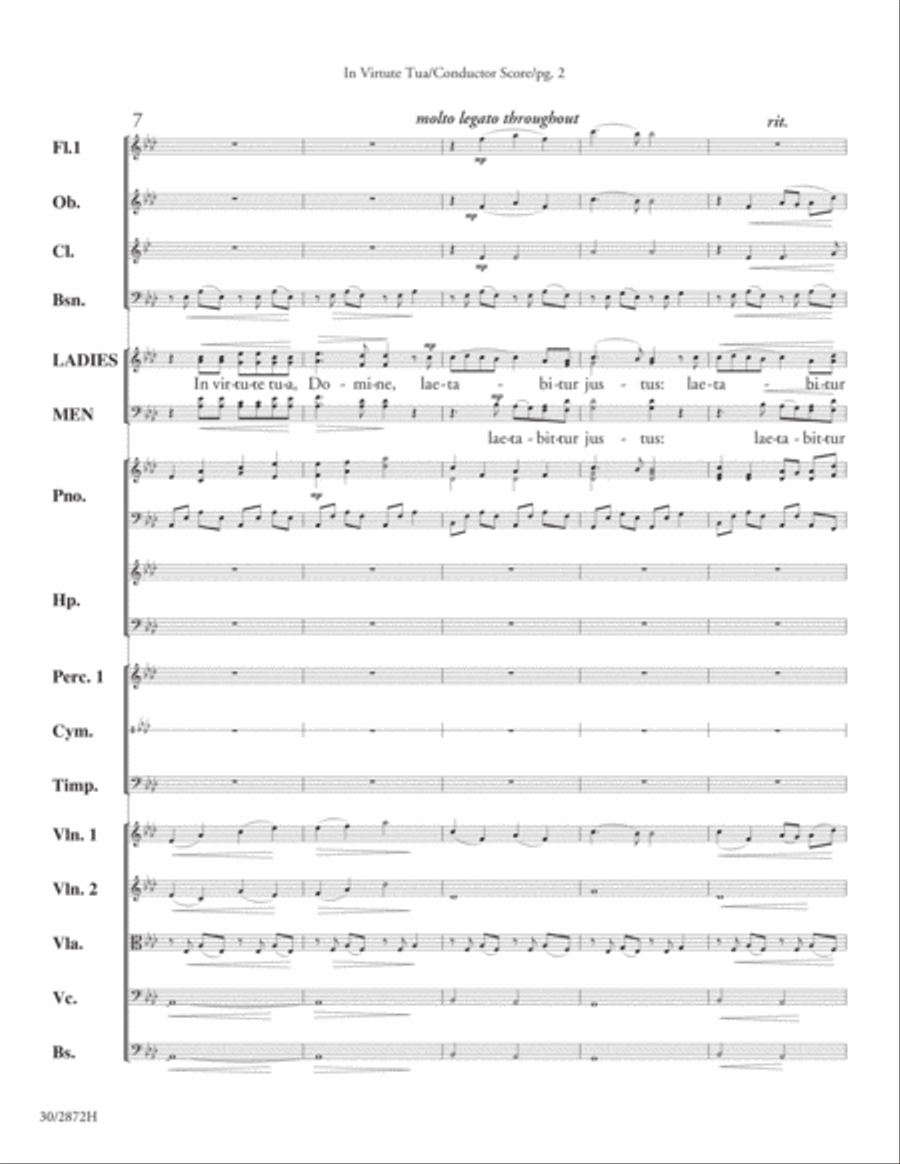In Virtute Tua - Orchestral Score and Parts Orchestra scores gallery preview page 4