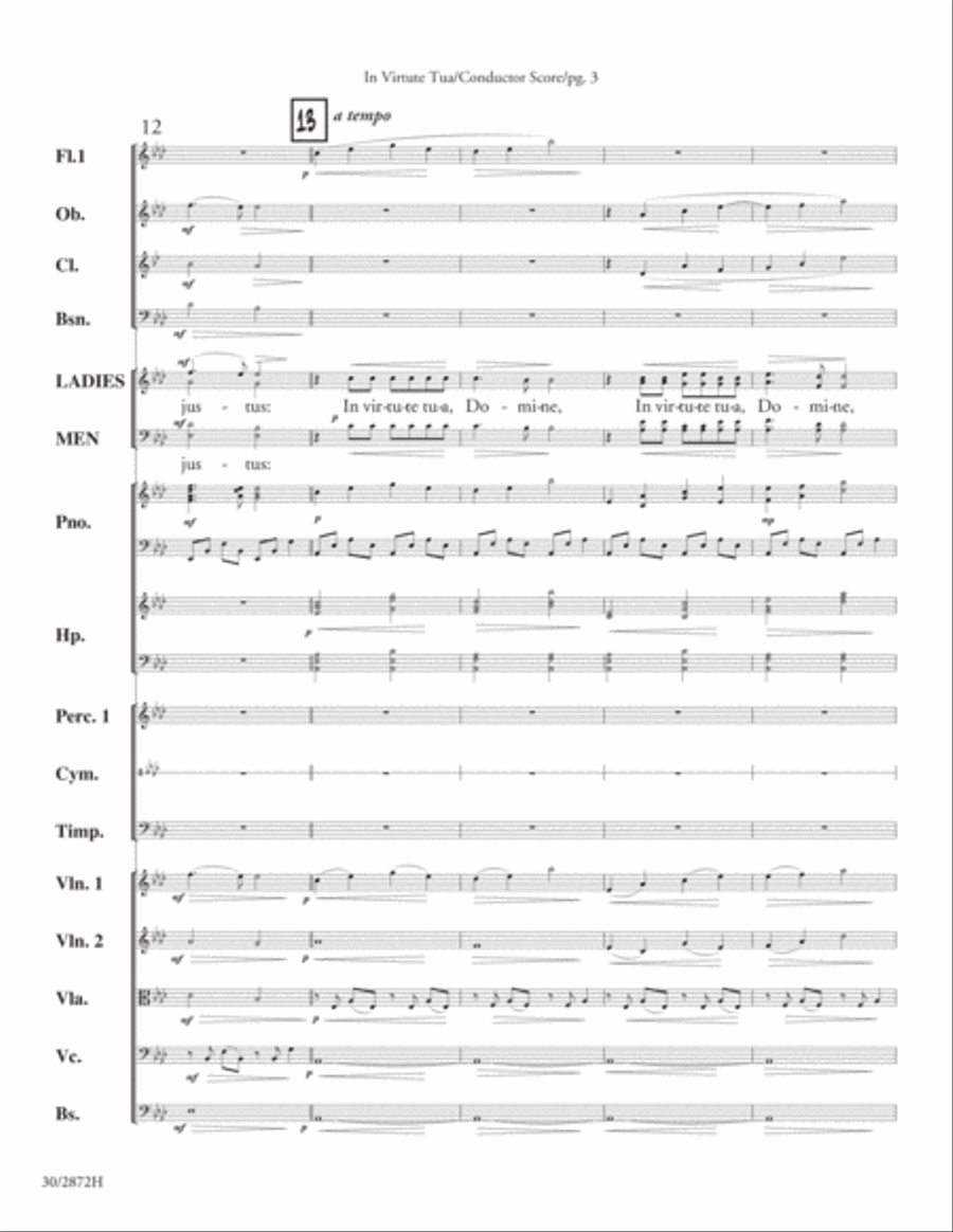 In Virtute Tua - Orchestral Score and Parts Orchestra scores gallery preview page 5