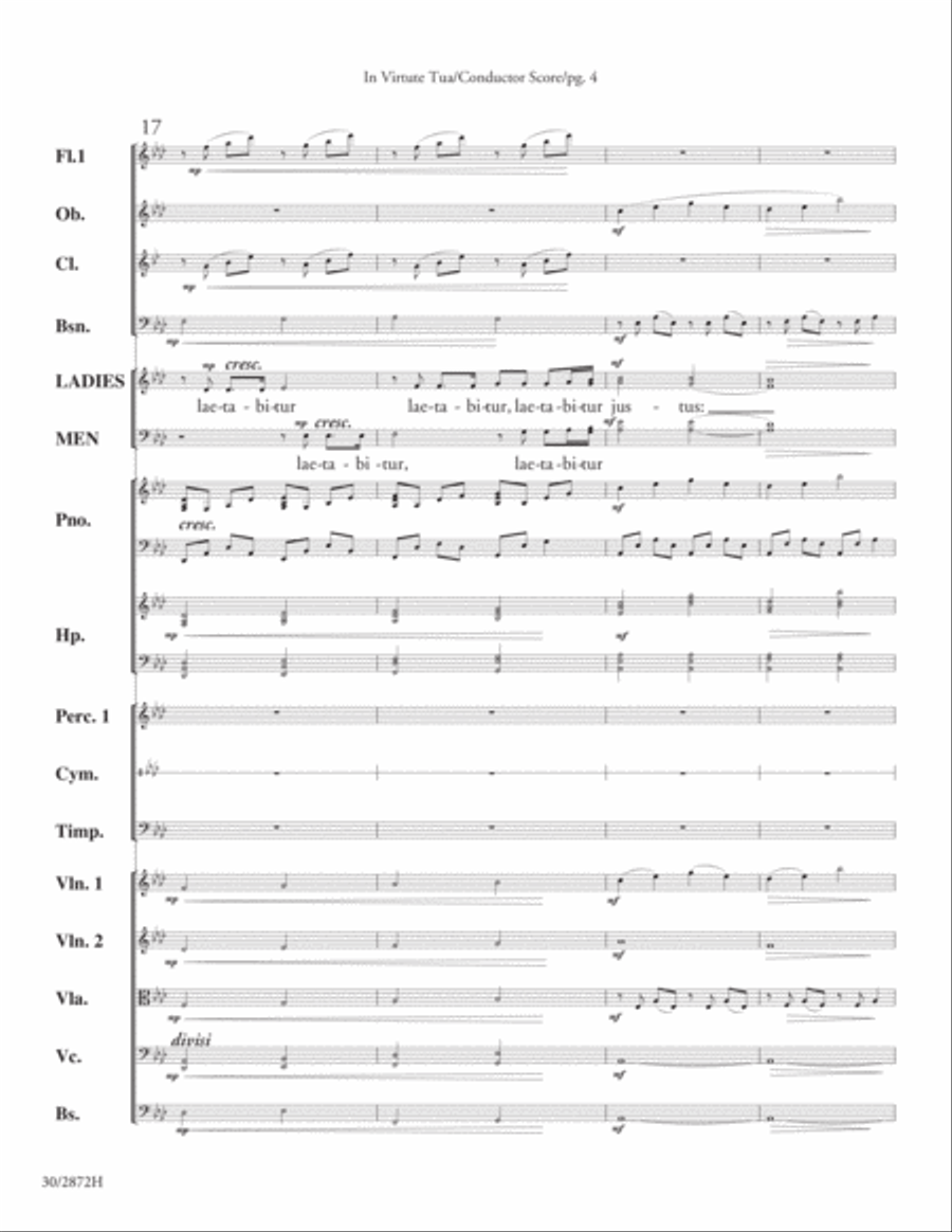 In Virtute Tua - Orchestral Score and Parts Orchestra scores gallery preview page 6