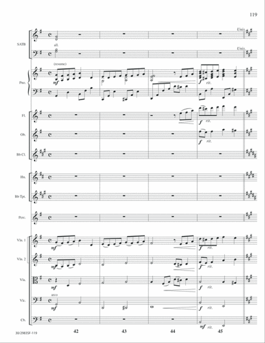 Lord of Glory - Full Score Choir scores gallery preview page 121