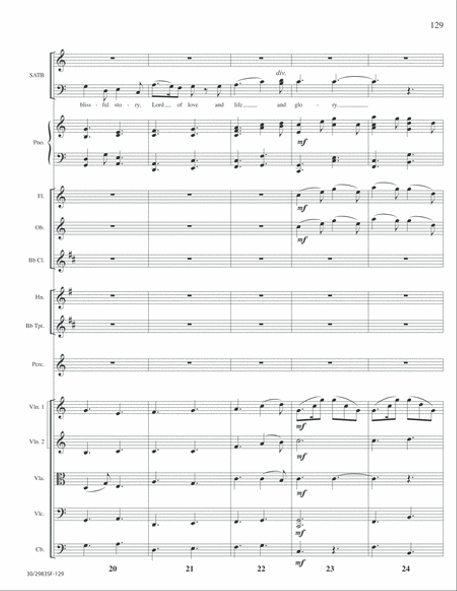 Lord of Glory - Full Score Choir scores gallery preview page 131