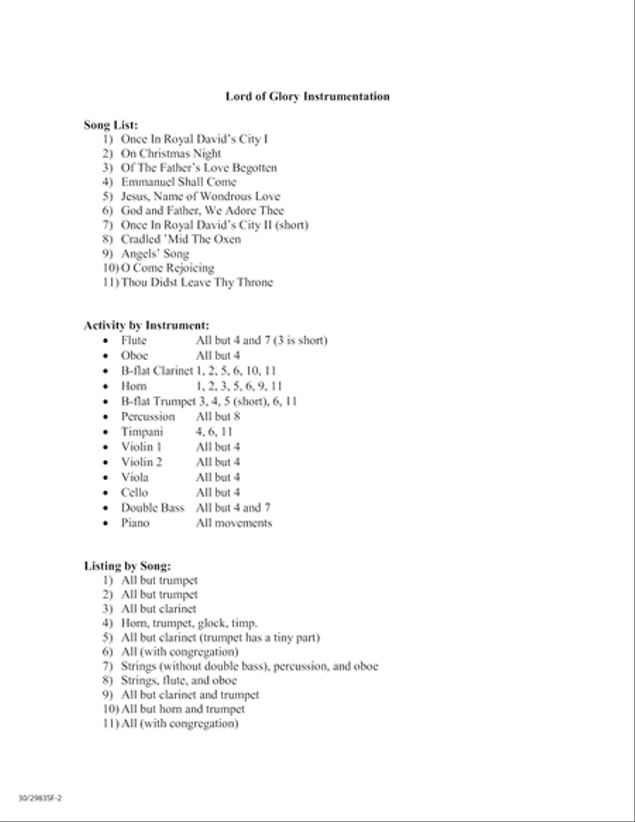 Lord of Glory - Full Score Choir scores gallery preview page 4
