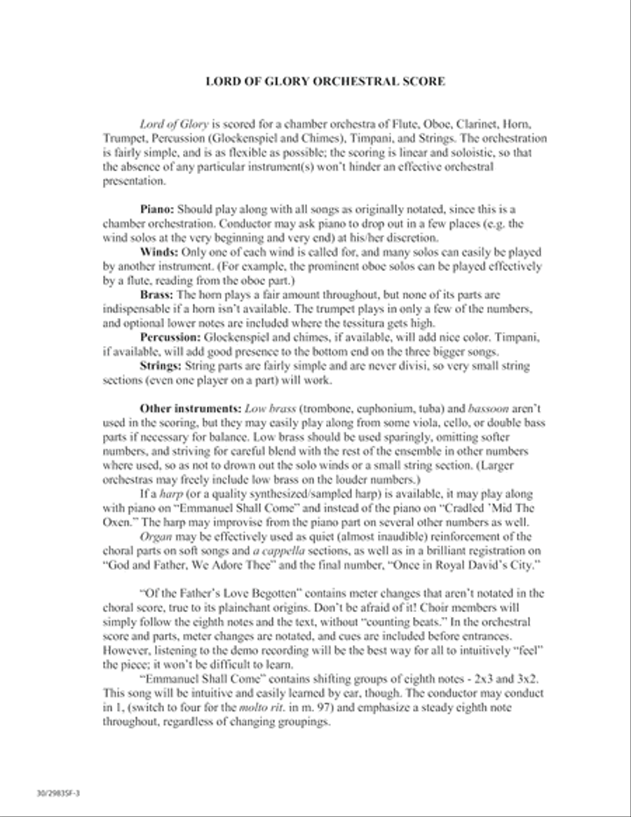 Lord of Glory - Full Score Choir scores gallery preview page 5