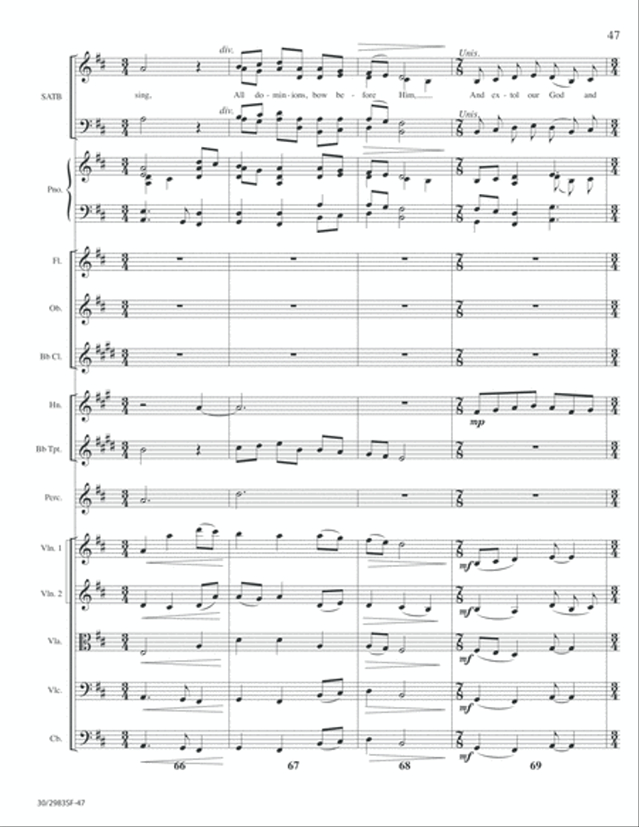 Lord of Glory - Full Score Choir scores gallery preview page 49