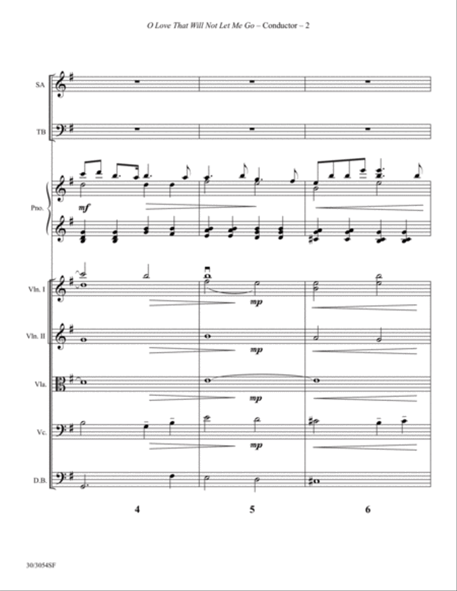 O Love That Will Not Let Me Go - Instrumental Ensemble Score and Parts - Digital Set of Parts scores gallery preview page 4