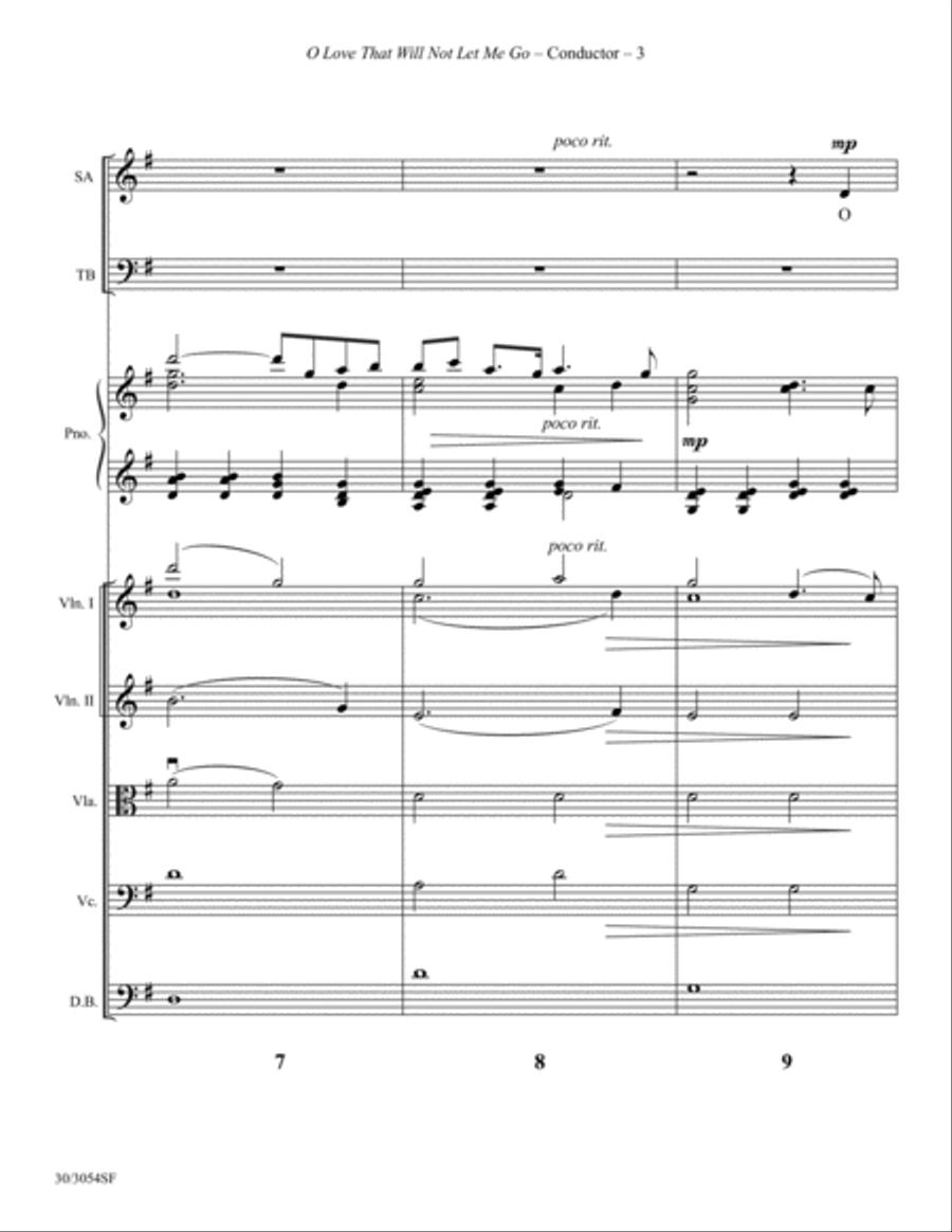 O Love That Will Not Let Me Go - Instrumental Ensemble Score and Parts - Digital Set of Parts scores gallery preview page 5