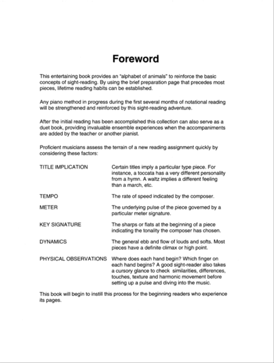 Sight Reading Vol 1 (Digital Download) Piano Method scores gallery preview page 4