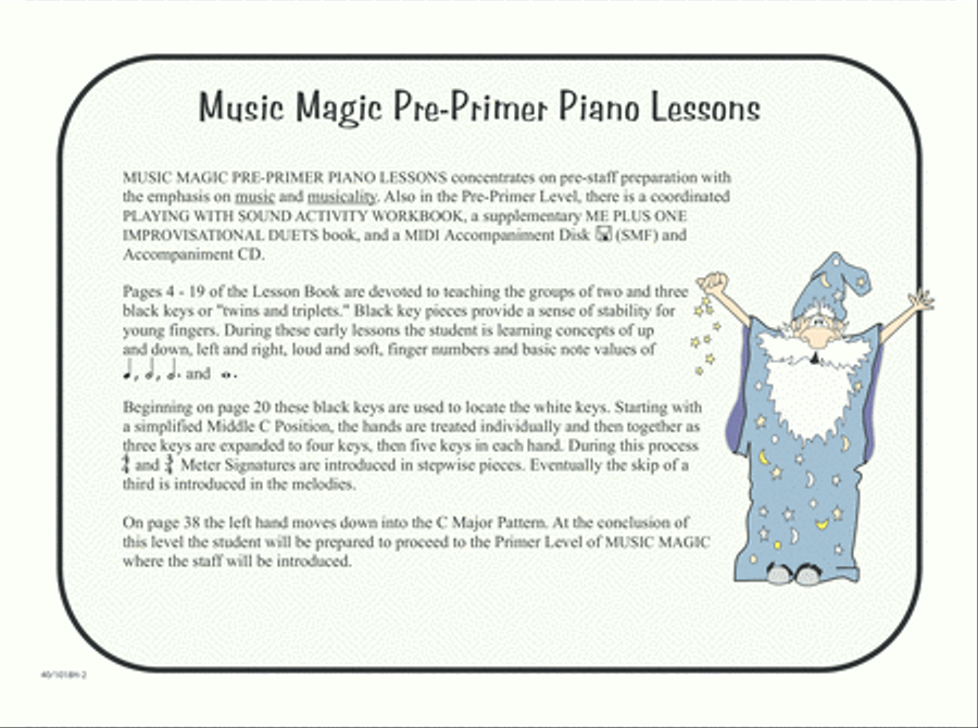 Noona Comp Music Magic Piano Lessons PrePrimer (Digital Download) Piano Method scores gallery preview page 2