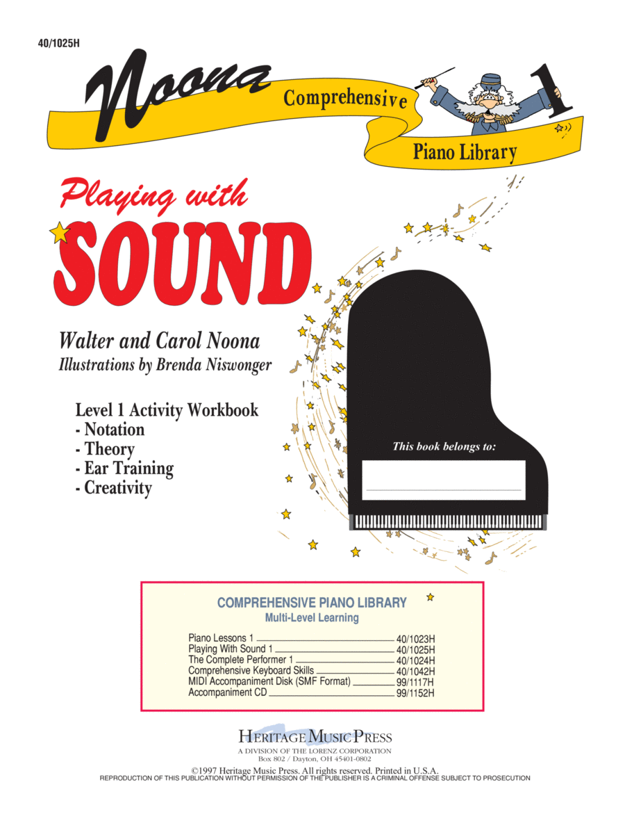 Noona Comp Piano Playing/Sound Activity Level 1 (Digital Download) Piano Method scores gallery preview page 1