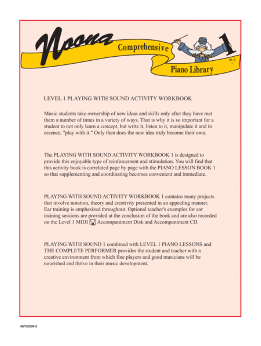 Noona Comp Piano Playing/Sound Activity Level 1 (Digital Download) Piano Method scores gallery preview page 2