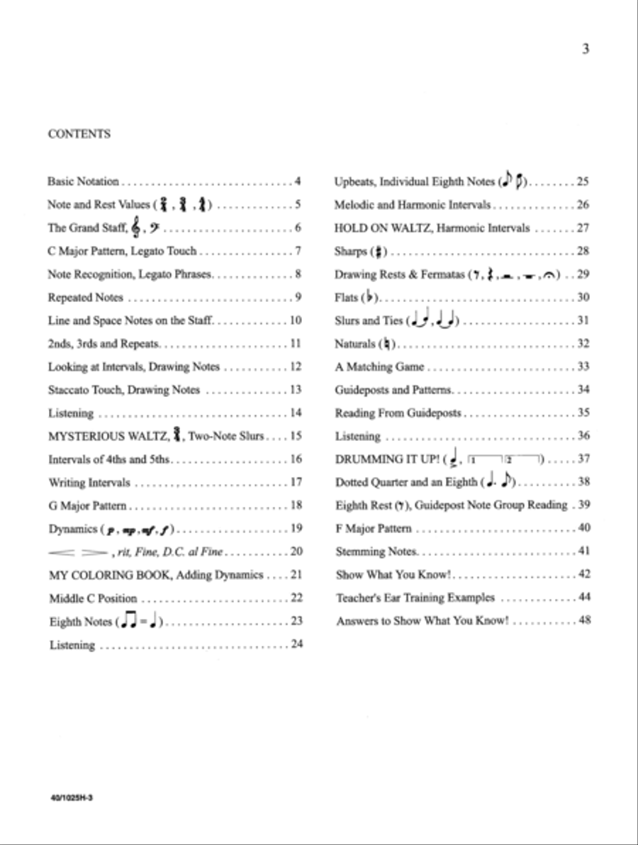 Noona Comp Piano Playing/Sound Activity Level 1 (Digital Download) Piano Method scores gallery preview page 3