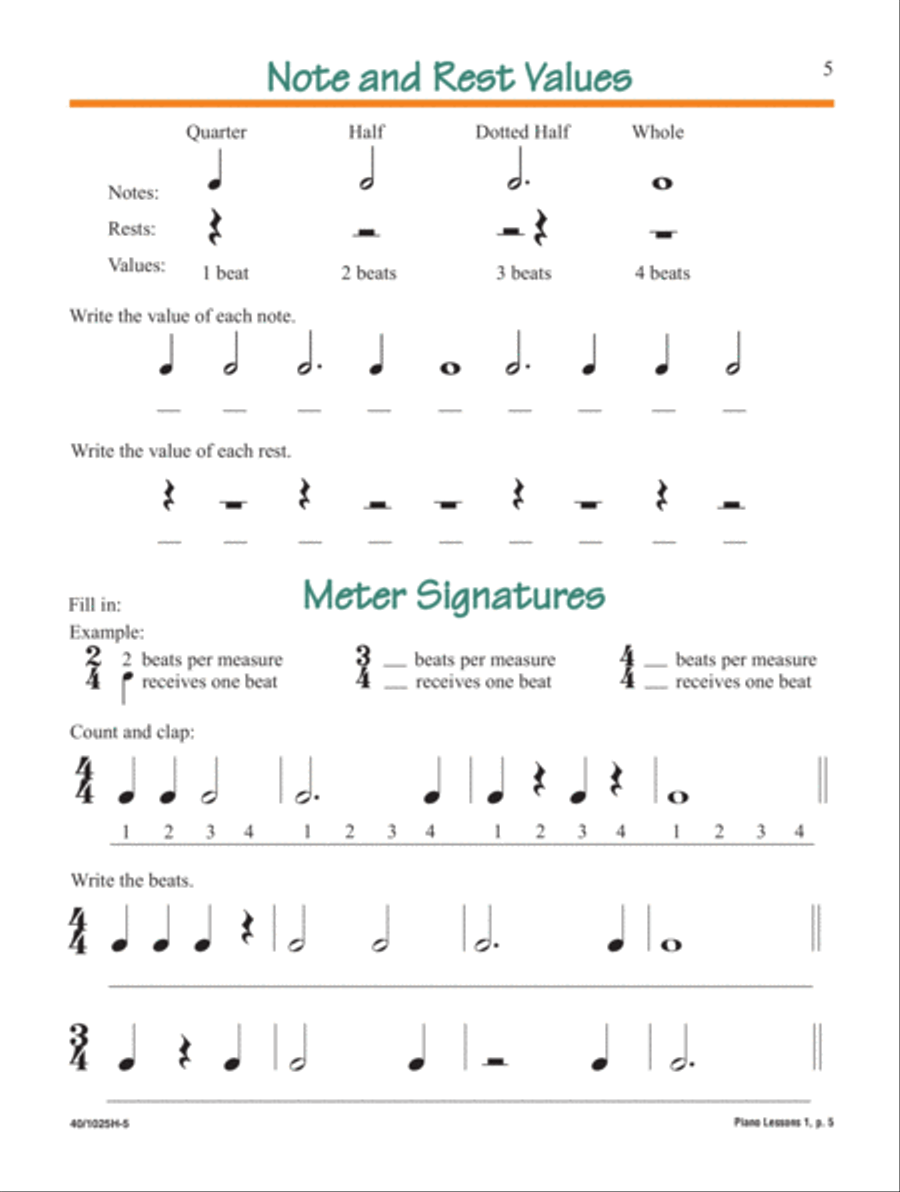 Noona Comp Piano Playing/Sound Activity Level 1 (Digital Download) Piano Method scores gallery preview page 5