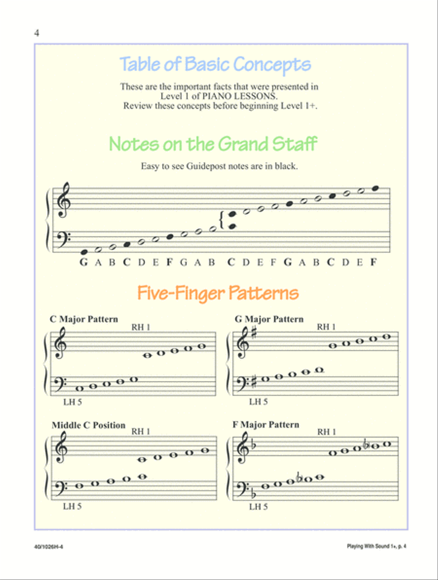 Noona Comp Piano Lessons Level 1+ (Digital Download) Piano Method scores gallery preview page 4