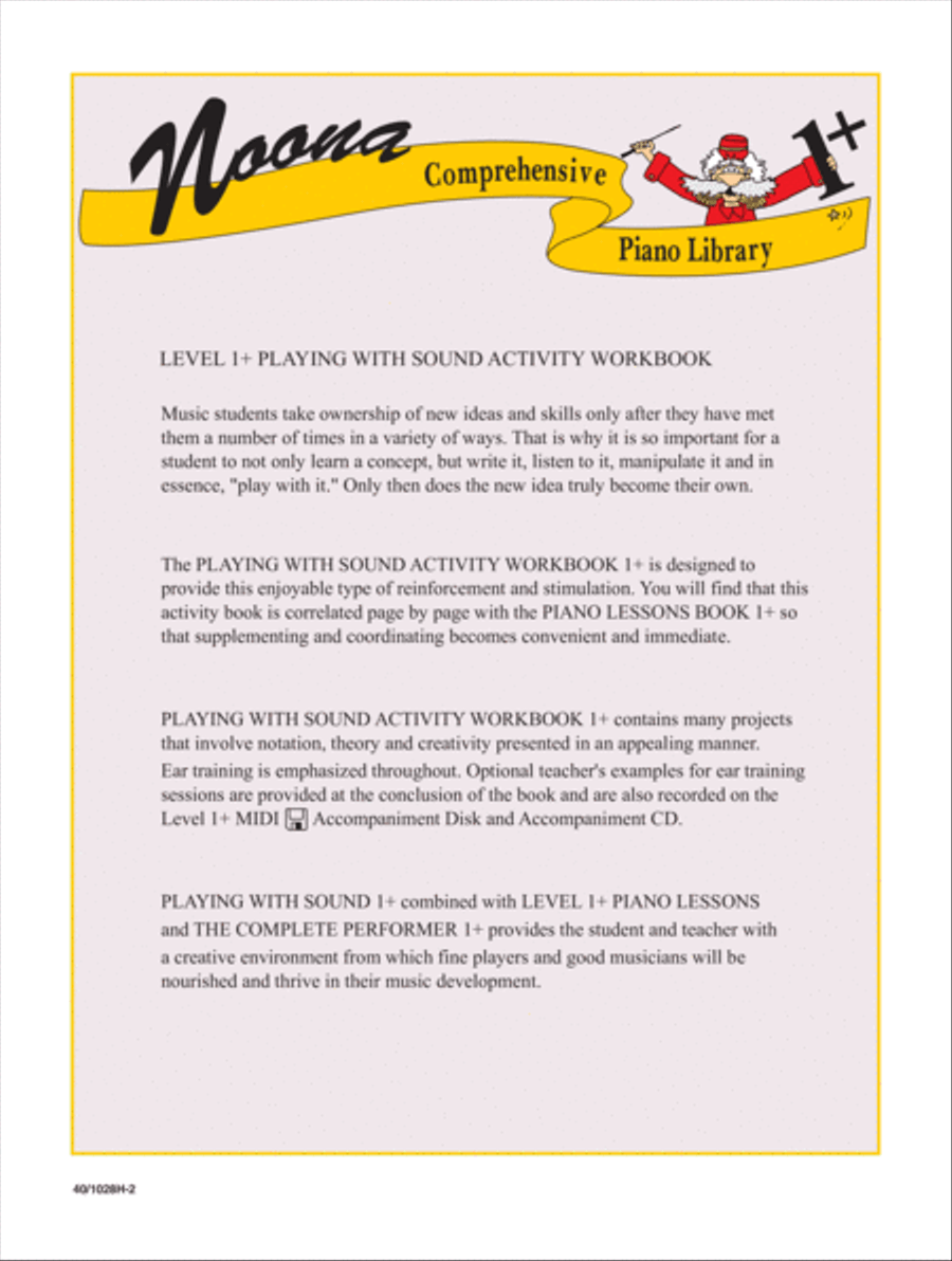 Noona Comp Piano Playing/Sound Activity Level 1+ (Digital Download) Piano Method scores gallery preview page 2