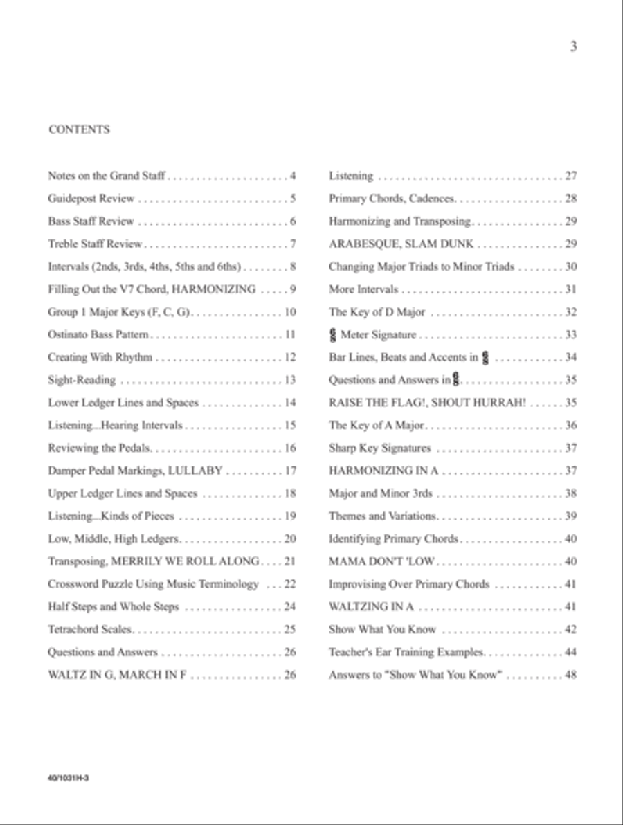 Noona Comp Piano Playing/Sound Activity Level 2 (Digital Download) Piano Method scores gallery preview page 3