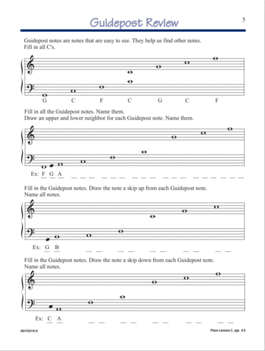 Noona Comp Piano Playing/Sound Activity Level 2 (Digital Download) Piano Method scores gallery preview page 5