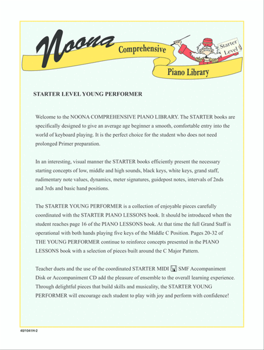 Noona Comp Piano Complete Yng Perf Starter (Digital Download) Piano Method scores gallery preview page 2