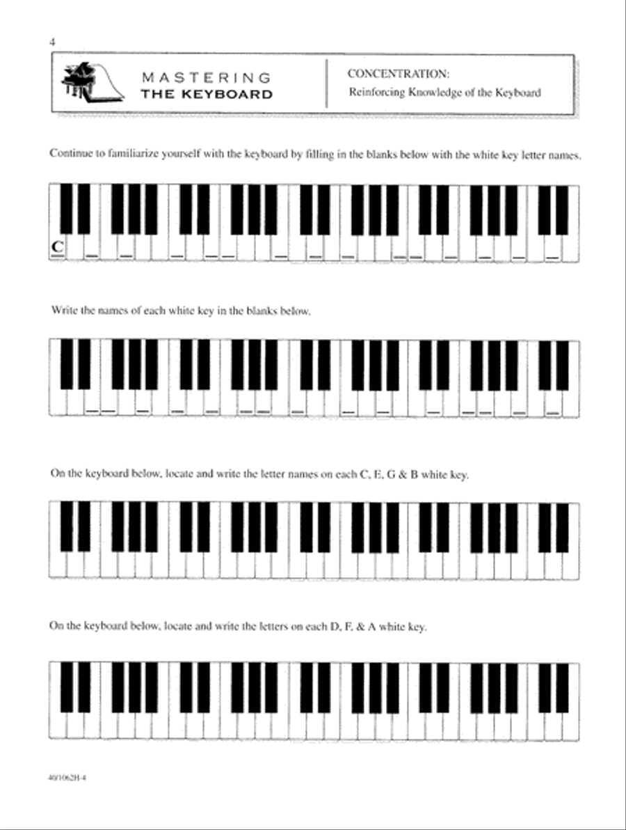 Mastering Music Theory Level 1A (Digital Download) Piano Method scores gallery preview page 4